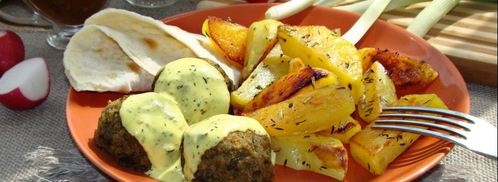 фрикадельки из баклажана и белой фасоли. Шаг 5