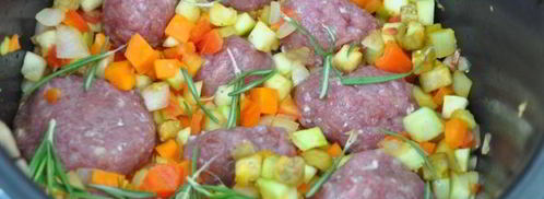 фрикадельки с овощами и розмарином. Шаг 9