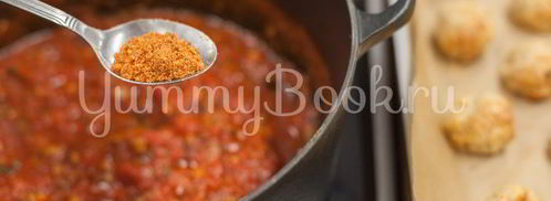 фрикадельки с овощами в томатном соусе. Шаг 3