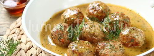 фрикадельки в горчично-медовом соусе. Шаг 4