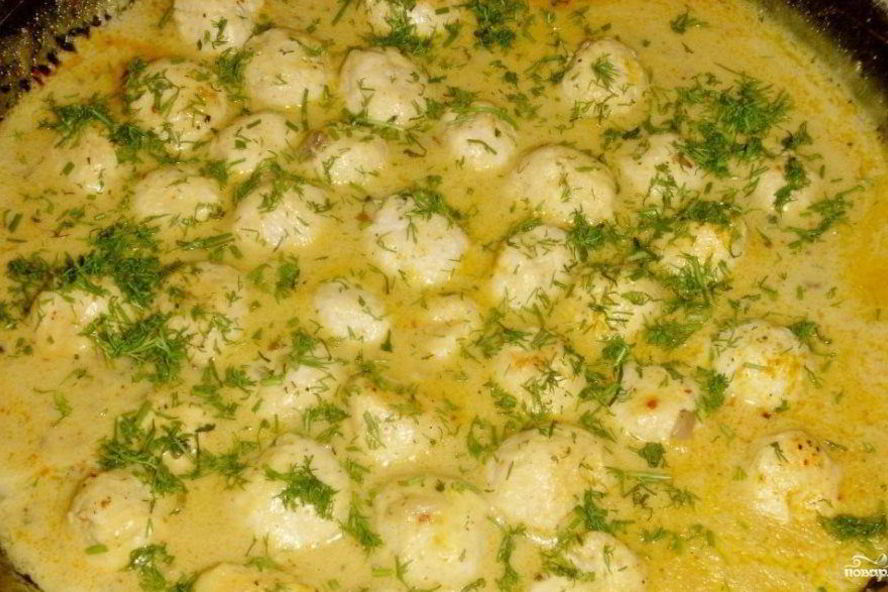 Рецепт фрикаделек в грибном соусе