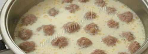 фрикадельки в сметанном соусе. Шаг 6