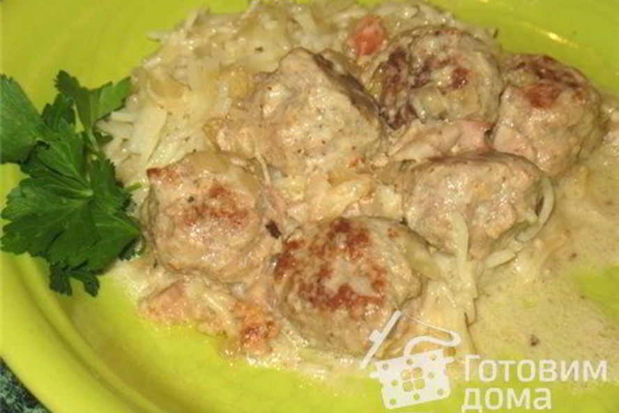 Рецепт фрикаделек в сырном соусе с беконом