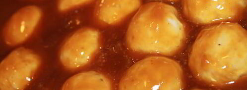 куриные фрикадельки в острой апельсиновой глазури. Шаг 4