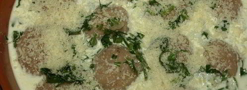 куриные фрикадельки, запеченные в сливках. Шаг 8