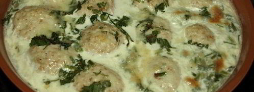 куриные фрикадельки, запеченные в сливках. Шаг 9