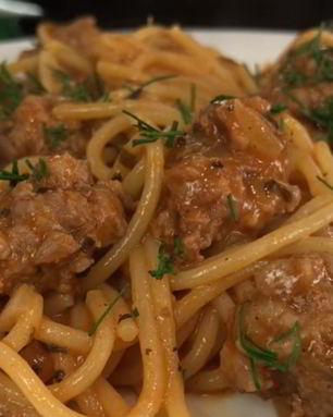 Макароны с фрикадельками за 25-30 минут