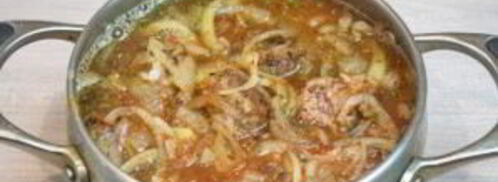 острые фрикадельки в томатном соусе. Шаг 7