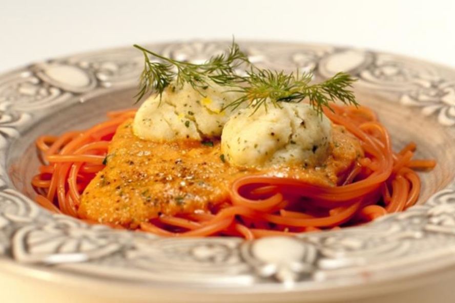 Рецепт спагетти с фрикадельками из трески