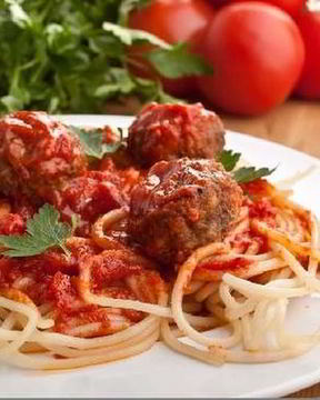 Спагетти с фрикадельками
