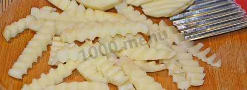 картофель фри в духовке. Шаг 2