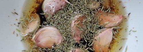 картофель с чесноком и зеленью. Шаг 2