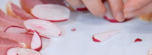 картофель с горошком и ветчиной. Шаг 4