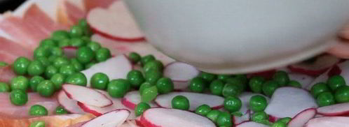 картофель с горошком и ветчиной. Шаг 5