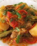 Картофель с говядиной