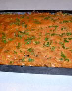 Картофель с мясом и грибами