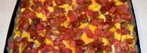 картофель с мясом и грибами. Шаг 2