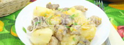 картофель с мясом в мультиварке. Шаг 10