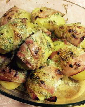 Картофель в беконе