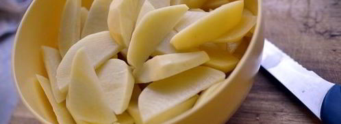 картофель во фритюре с сырным соусом. Шаг 6