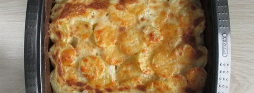 картошка со сливками и сыром в духовке. Шаг 8