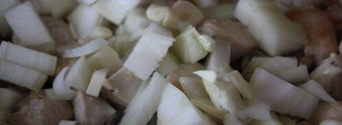 лимонный рис с курицей, кинзой и фасолью. Шаг 2