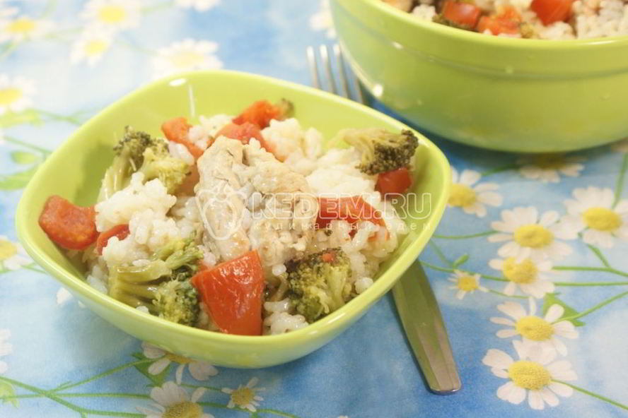 Рецепт риса по-деревенски с курицей