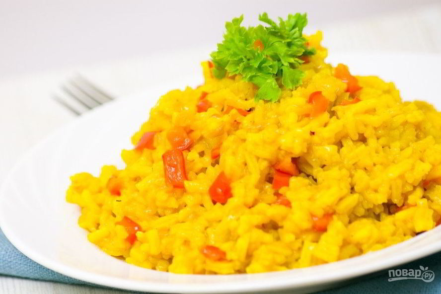 Рецепт риса с карри