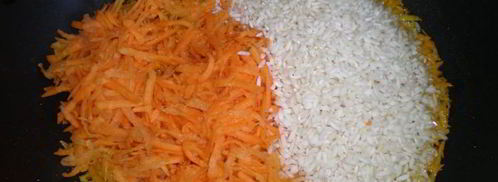 рис с мидиями и рапанами. Шаг 3