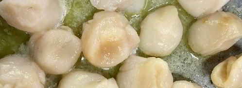 рис с морскими гребешками и сливочно-апельсиновым соусом. Шаг 12