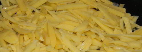 жареная картошка с салом. Шаг 2