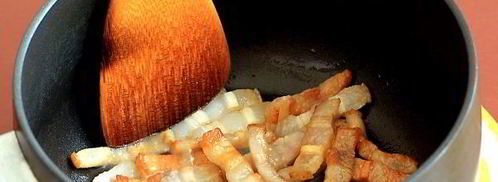 жареная картошка со шкварками. Шаг 5