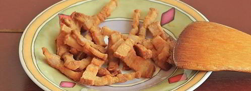 жареная картошка со шкварками. Шаг 6