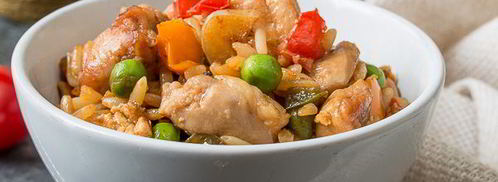 жареный рис с курицей и сладким перцем. Шаг 9