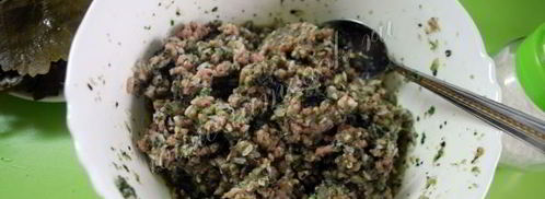 долма в виноградных листьях. Шаг 5