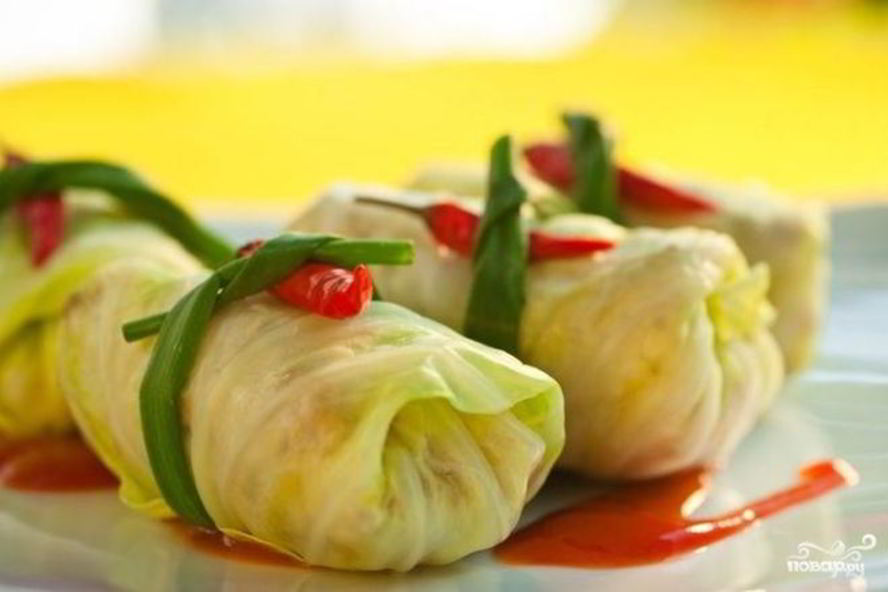 Рецепт голубцов, фаршированных овощами