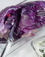 Голубцы из красной капусты с уткой