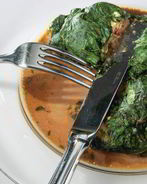 Голубцы из романо с бараниной и чечевицей