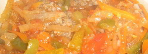 голубцы ленивые паровые под овощным соусом. Шаг 5