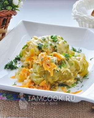 Голубцы с индейкой в сливочном соусе в мультиварке