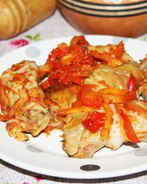 Голубцы со свининой, запеченные в томатной заливке