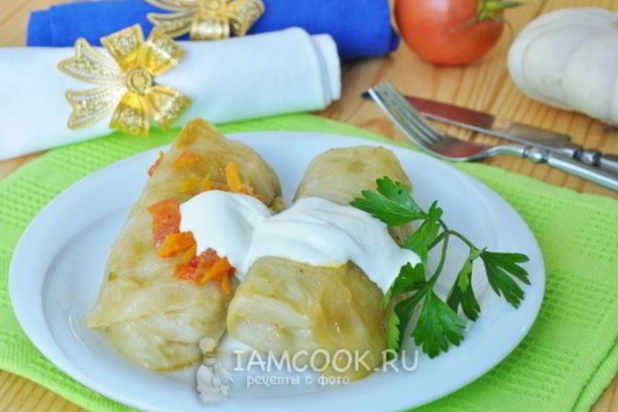 Рецепт голубцов со свиным фаршем и патиссонами