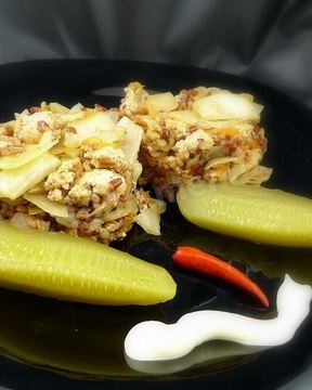 Ленивые голубцы с куриным фаршем в мультиварке