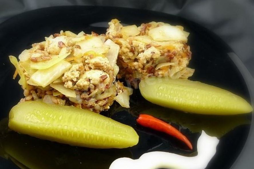 Рецепт ленивых голубцов с куриным фаршем в мультиварке