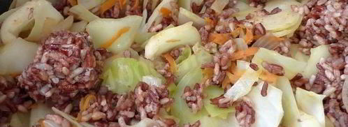 ленивые голубцы с куриным фаршем в мультиварке. Шаг 5