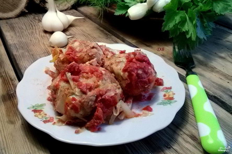 Рецепт ленивых голубцов с рисом и фаршем