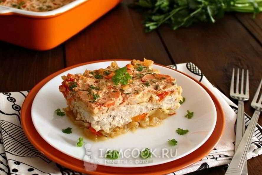 Рецепт ленивых голубцов слоями в духовке