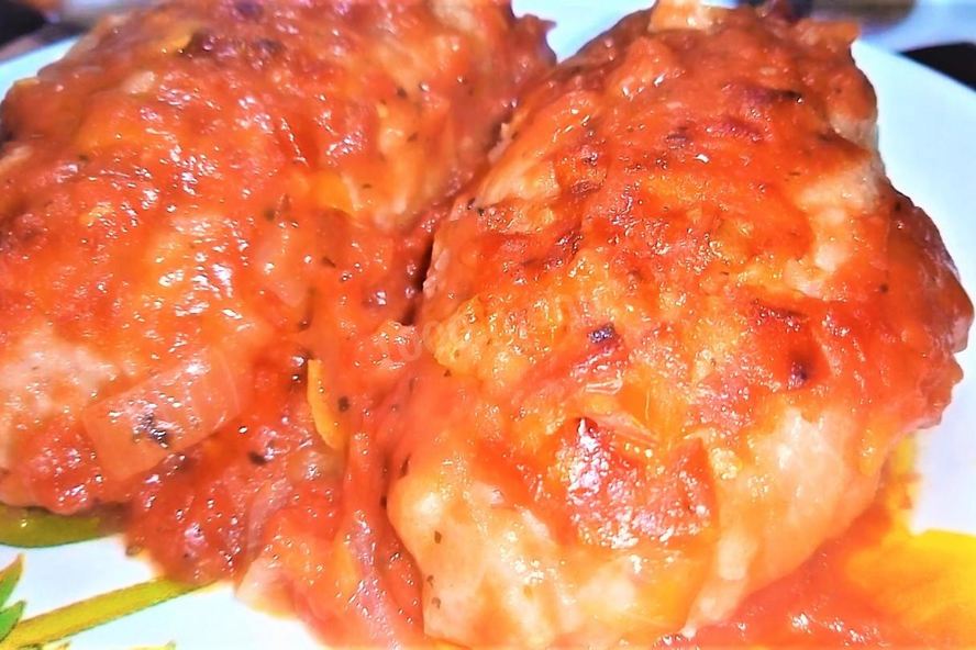 Рецепт ленивых голубцов в томатном соке