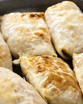 Мясные голубцы с перловкой