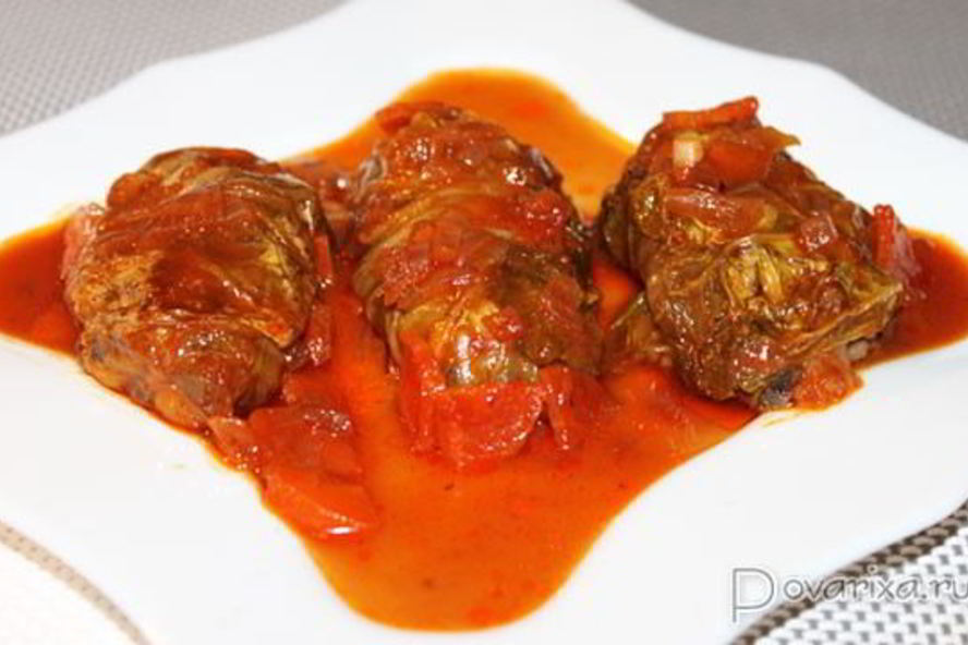 Рецепт постных голубцов с пекинской капустой